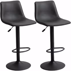 Cet ensemble de 2 tabourets de bar HOMCOM est idéal autour d'un îlot de cuisine, aux cotés d'une table haute dans le séjour o ...