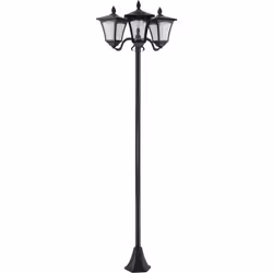 Description générale Ce superbe lampadaire LED noir à 3 têtes, fonctionnant à l'énergie solaire, apportera une touche d'éléga ...