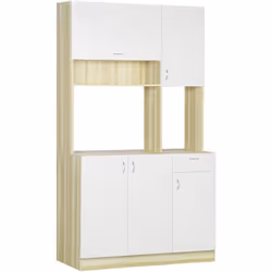 Vous avez besoin de plus d'espace dans la cuisine ? Ce meuble buffet est là pour vous aider. Cette armoire de cuisine moderne ...