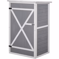 Description générale Cette superbe armoire de jardin compacte est équipée d'une grande porte verrouillable, d'une double étag ...