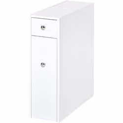 Description générale Rangez et aménagez d'une manière fonctionnelle vos toilettes grâce à ce meuble porte-papier toilette. Co ...