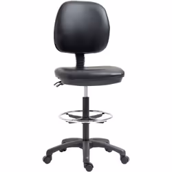 Ce tabouret à roulettes à hauteur réglable et pivotant avec dossier ergonomique vous facilitera grandement la vie durant vos  ...