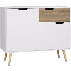 Description générale Ce superbe buffet bahut au style scandinave est doté de 2 placards et d'un tiroir coulissant, idéal pour ...