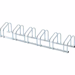 Ce râtelier pour 6 vélos vous sera d'une grande utilité pour garer ou ranger vos vélos. Conçu pour une installation au sol, v ...