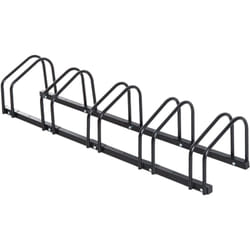 Homcom - Râtelier 5 vélos range-vélos support rangement vélo 135L x 33l x 27H cm acier noir