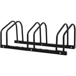 Homcom - Râtelier 3 vélos dim. 76L x 33l x 27H cm acier galvanisé noir