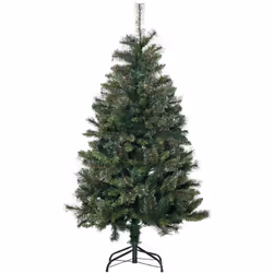 Sapin de Noël artificiel Ø 84 x 150H cm 665 branches épines imitation Nordmann grand réalisme vert