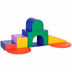 7 blocs de construction en mousse XXL - modules de motricité - jouets éducatifs - certifiés normes EN71-1-2-3 - mousse EPE re ...