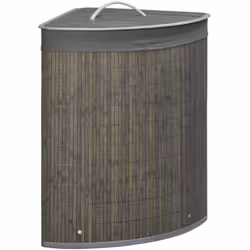 Ce magnifique panier à linge d'angle apportera une touche cosy à votre salle de bain ou buanderie. Pratique et simple à trans ...