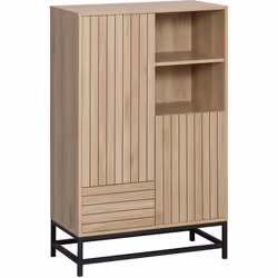 Le design Urban Craft de ce buffet haut rendra votre salon plus raffiné et plus élégant. Ce meuble vous permettra de ranger p ...