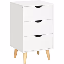 Description générale Ajoutez une touche chaleureuse scandinave à votre intérieur avec ce magnifique chiffonnier. Équipé de 3  ...