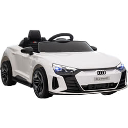 Homcom - Véhicule électrique enfant Audi rs e-tron gt v. max. 5 Km/h télécommande effets sonores + lumineux blanc
