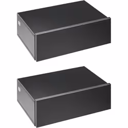Description générale Ce lot de 2 tables de chevet murales au design contemporain vous permettra d'aménager votre chambre avec ...