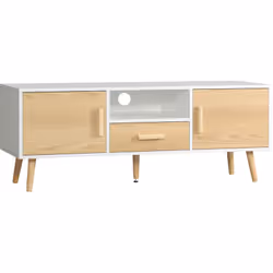 Description générale Ce superbe meuble TV bas sur pied de style scandinave s'intégrera parfaitement dans votre salon ou votre ...