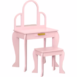 Cette magnifique coiffeuse adaptée aux 3 ans et plus, séduira votre enfant. Son design résolument girly coloris rose poudré a ...