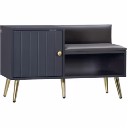 Description générale Ce magnifique banc à chaussures style art déco est le meuble de rangement idéal pour vos chaussures et d ...
