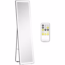 Description générale Craquez pour ce superbe miroir LED sur pied au design intemporel. Il se fondra dans votre intérieur et v ...