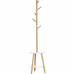 Avec son design original scandinave en forme de branches avec 2 étagères, ce porte-manteau est idéal pour décorer votre intér ...