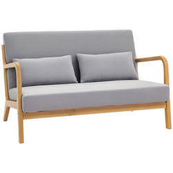 Canapé lounge 2 places - 4 co 122x71x76cm Gris