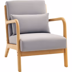 Description générale Laissez-vous séduire par le charme de ce splendide fauteuil lounge avec structure en bois d'hévéa et cou ...