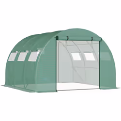 Description générale Cette grande serre de jardin tunnel de 8,85 m² (dim. 3L x 2,95l x 1,97H m) est idéale pour protéger vos  ...