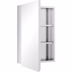 Description générale Cette armoire de toilette murale avec miroir est idéale pour votre salle de bain ou vos toilettes. Elle ...