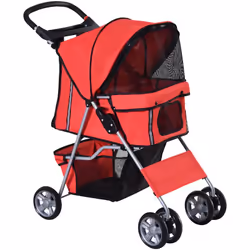 Cette superbe poussette buggy est conçue pour votre animal de compagnie afin de faciliter vos déplacements : promenade, cours ...
