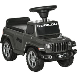 Aiyaplay - Porteur enfant voiture 18-36 mois klaxon bruit moteur coffre butée arrière anti-basculement gris
