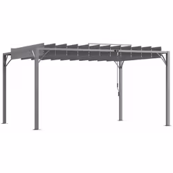 Description générale Cette splendide pergola à lames orientables vous permettra de passer d'agréables moments dans votre jard ...