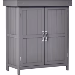 Description générale Cette superbe armoire de jardin compacte avec double porte, étagère et toit relevable vous deviendra vit ...