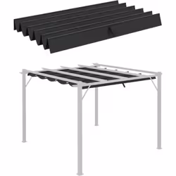 Redonner vie à votre pergola rétractable est facile grâce à cette toile de rechange. Fabriquée en polyester haute densité imp ...