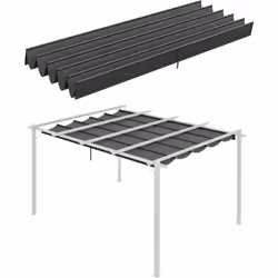 Redonner vie à votre pergola rétractable est facile grâce à cette toile de rechange. Fabriquée en polyester haute densité imp ...