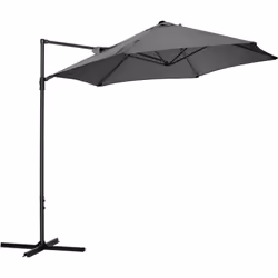 Cet élégant parasol octogonal inclinable rotatif 360° est idéal pour profiter entre amis ou en famille de votre extérieur ! P ...