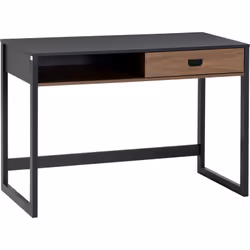 Laissez-vous séduire par le design industriel de ce joli bureau. Ce meuble est muni d'un compartiment de rangement ainsi que  ...