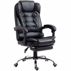 Description générale Ce magnifique fauteuil de bureau avec repose-pied pliable est à la fois confortable et ergonomique. Vous ...