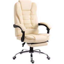 Description générale Ce magnifique fauteuil de bureau avec repose-pied pliable est à la fois confortable et ergonomique. Vous ...