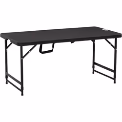 Cette table de camping pliante vous permettra de manger jusqu'à 4 personnes très confortablement. Parfaitement adaptée pour l ...