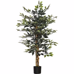 Ajoutez une touche de vert dans votre salon, bureau, entrée, terrasse avec ce splendide ficus banian artificiel. Avec ses 702 ...