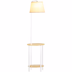 Description générale Ce magnifique lampadaire avec étagères au design épuré apportera une touche cosy et chaleureuse à votre  ...