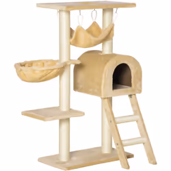 Description générale Un plaisir supplémentaire pour les chats grâce à cet arbre à griffes de PawHut. Ce centre multi-activité ...