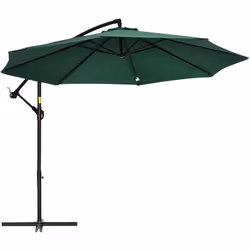 Cet élégant parasol déporté inclinable est idéal pour profiter entre amis ou en famille de votre extérieur ! Pour vous assure ...