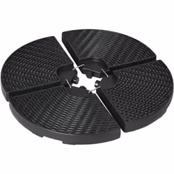 Ce lot de 4 poids de lestage rond avec poignée maximisera la stabilité et sécurité de votre parasol. Par condition ventée, vo ...
