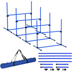 Pawhut - Agility pour chiens kit agility chien parcours agility chien set de 4 obstacles professionnels hauteur réglable avec système de maintien au
