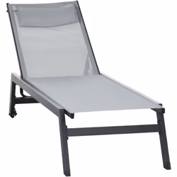 Ce superbe bain de soleil style contemporain en aluminium sublimera votre extérieur ! Doté d'un revêtement très élégant en te ...