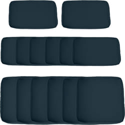 Outsunny - Lot de 14 housses de rechange coussins salon de jardin - 6 housses coussin d'assise, 8 housses coussin dossier - housses zippées polyester