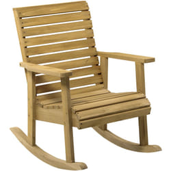 Outsunny - Fauteuil de jardin à bascule rocking chair style néo-rétro bois sapin autoclave