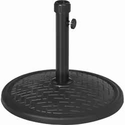 Ce magnifique pied base de lestage de parasol en métal motif zig zag noir maximisera la stabilité et sécurité de votre paraso ...