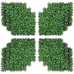 Haie artificielle feuilles de laurier - treillis extensible - brise-vue canisse végétale feuillage réaliste 12 panneaux 50L x ...