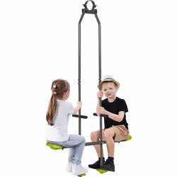 Offrez à vos enfants la chance de s'amuser dans votre jardin comme dans une aire de jeu ! Cet agrès vis-à-vis pour portique p ...