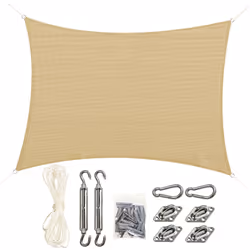 Ce superbe voile d'ombrage grande taille en HDPE vous permettra de vous constituer une grande zone protégée des rayons UV du  ...